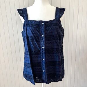 LOFT Eyelet Lace Tank Top